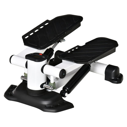 HOMCOM Portable Mini Stepper with LCD Display for Home Gym Office Exercise Workout