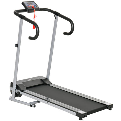 HOMCOM 1.25HP Motorised Electric Treadmill, 10km/h Folding Running Machine, Gym Fitness Exercise with LCD Monitor