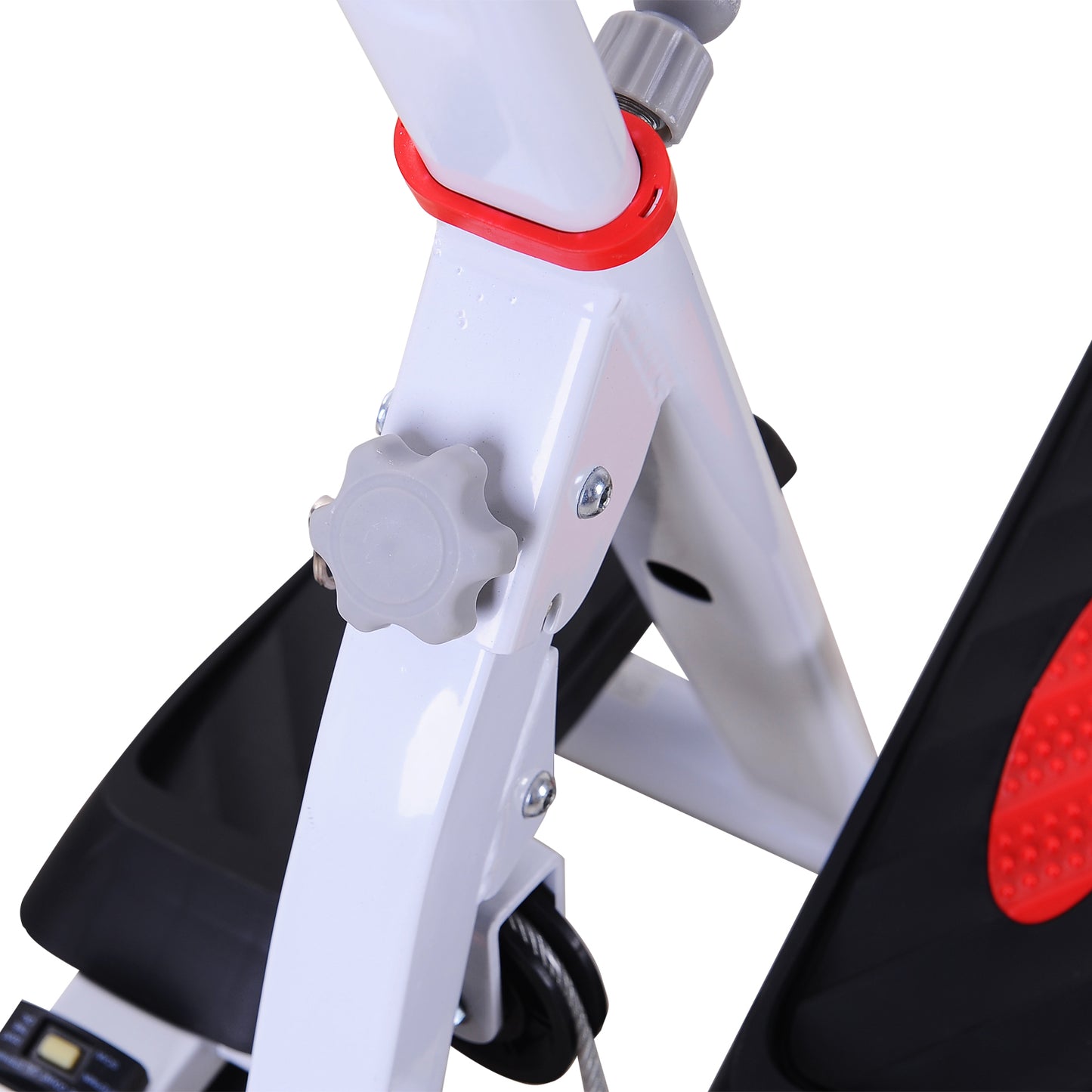 HOMCOM Stepper w/ Handle Hand Grip Workout Fitness Machine For Fitness Aerobic Exercise Home Gym