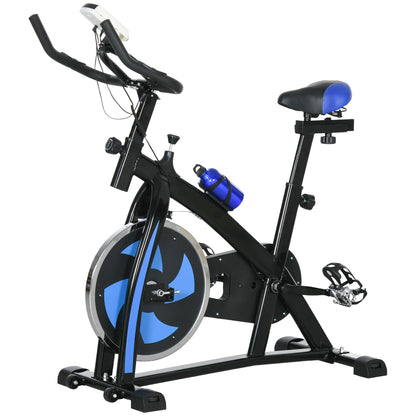 SPORTNOW Exercise Bike, Indoor Stationary Bike, Cycling Machine with Adjustable Seat and Resistance for Home Gym Workout