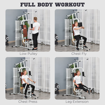 HOMCOM Multifunction Home Gym Weight Training Workout Station Fitness Strength Machine