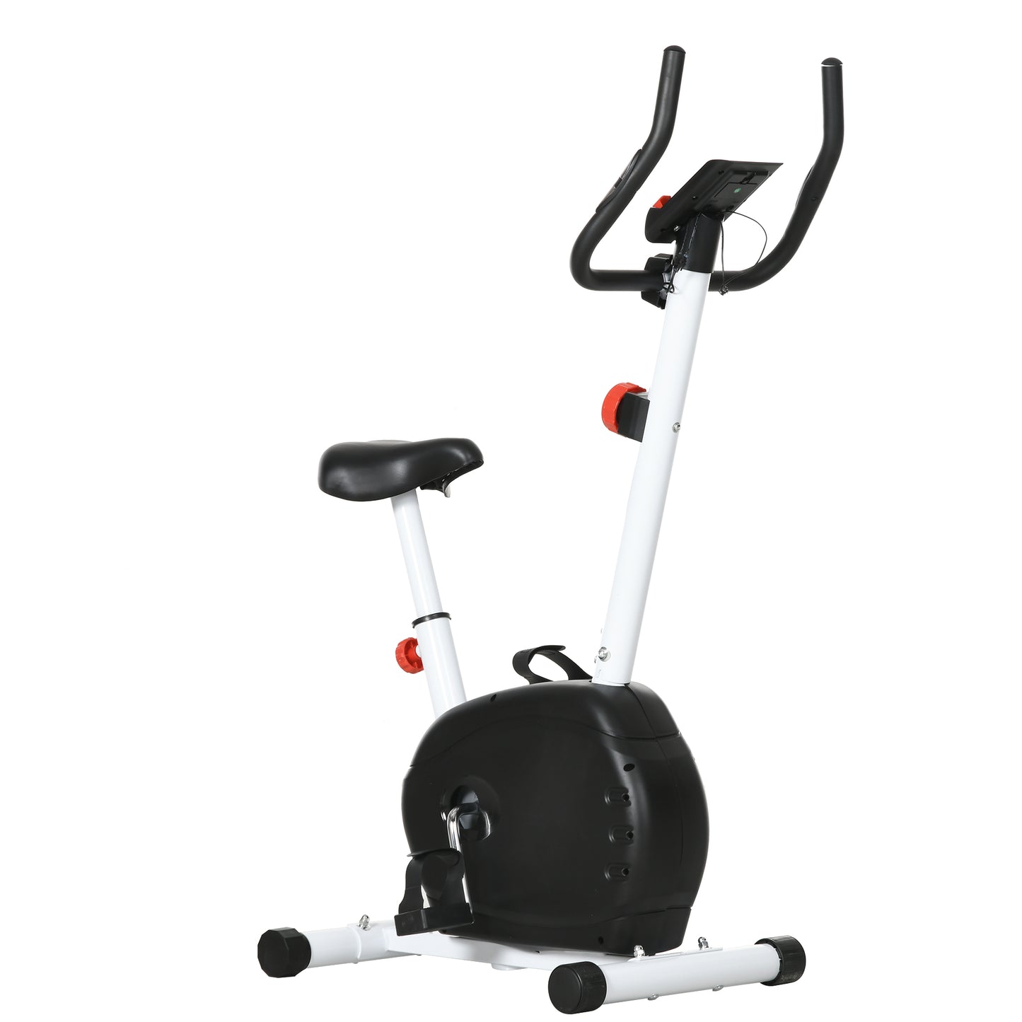 SPORTNOW Quiet Exercise Bike with 8-Level Magnetic Resistance and Heart Rate Sensor, for Home Gym