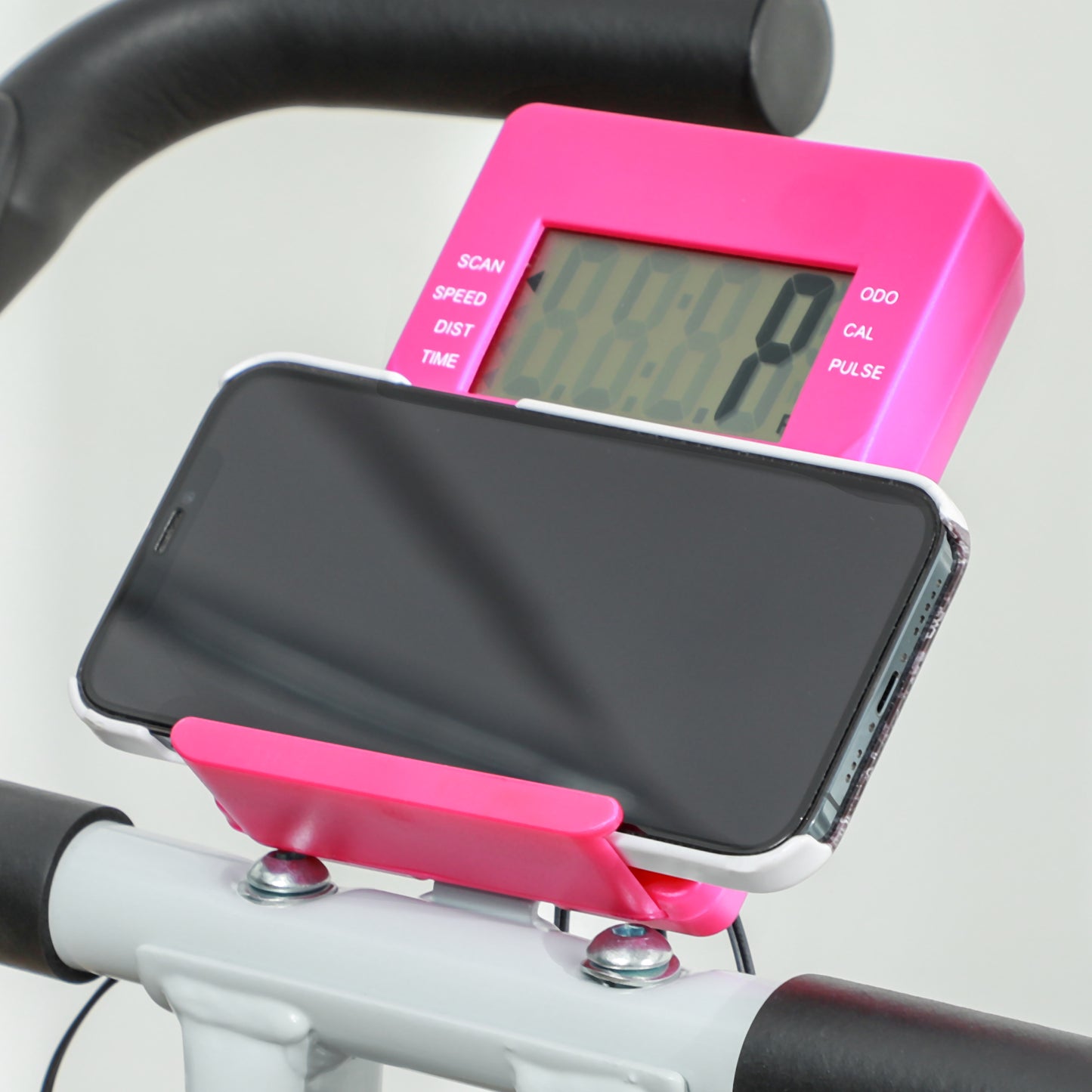 SPORTNOW Folding and Quiet Exercise Bike with 8-Level Magnetic Resistance and Heart Rate Sensor, for Home Gym