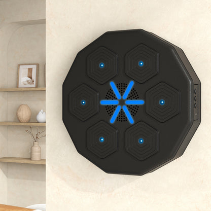 SPORTNOW Music Boxing Machine with Bluetooth Connection and LED Light Smart, Wall Mounted for Punching Beat Boxing Training
