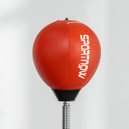 SPORTNOW Boxing Bag, Freestanding Punching Bag, with Reflex Bar, Speed Balls