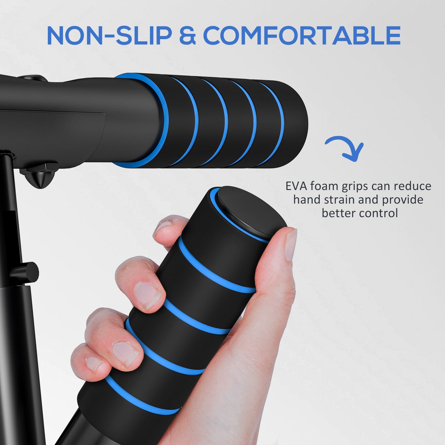 SPORTNOW Pull-Up Bar, No-Drilling Chin-Up Bar, Push-Up Stand with Resistance Bands, Padded Handles for Home Gym Exercise