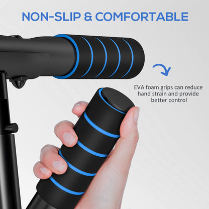 SPORTNOW Pull-Up Bar, No-Drilling Chin-Up Bar, Push-Up Stand with Resistance Bands, Padded Handles for Home Gym Exercise
