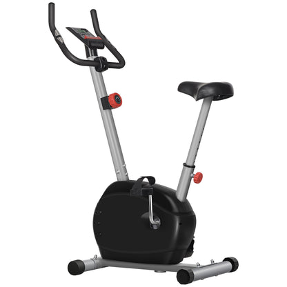 SPORTNOW Quiet Exercise Bike with 8-Level Magnetic Resistance and Heart Rate Sensor, for Home Gym