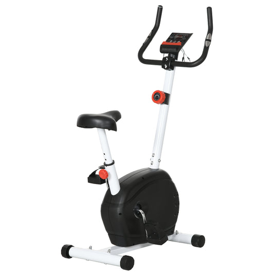 SPORTNOW Quiet Exercise Bike with 8-Level Magnetic Resistance and Heart Rate Sensor, for Home Gym