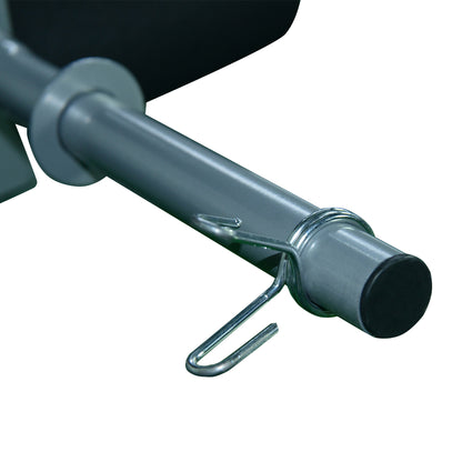 HOMCOM 4-Levels Adjustable Weight Bench Fitness Equipment with Barbell Rack-Black
