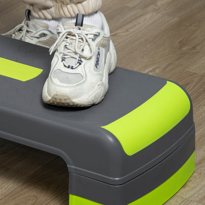 HOMCOM Aerobic Step with 3-Level Adjustable Heights for Home, Office Exercise