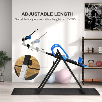 HOMCOM Gravity Inversion Table with Safety Belt Adjustable Hand Stand for Muscle Pain Relief