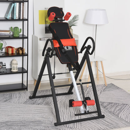 HOMCOM Gravity Inversion Table with Safety Belt Adjustable Hand Stand for Muscle Pain Relief