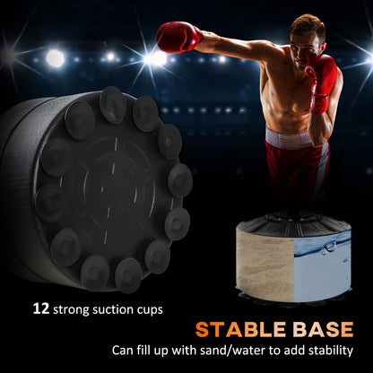 HOMCOM 3-in-1 Boxing Punching Bag, Freestanding with 2 Speed Bals, 360° Reflex Bar, 160-230cm Adjustable Height