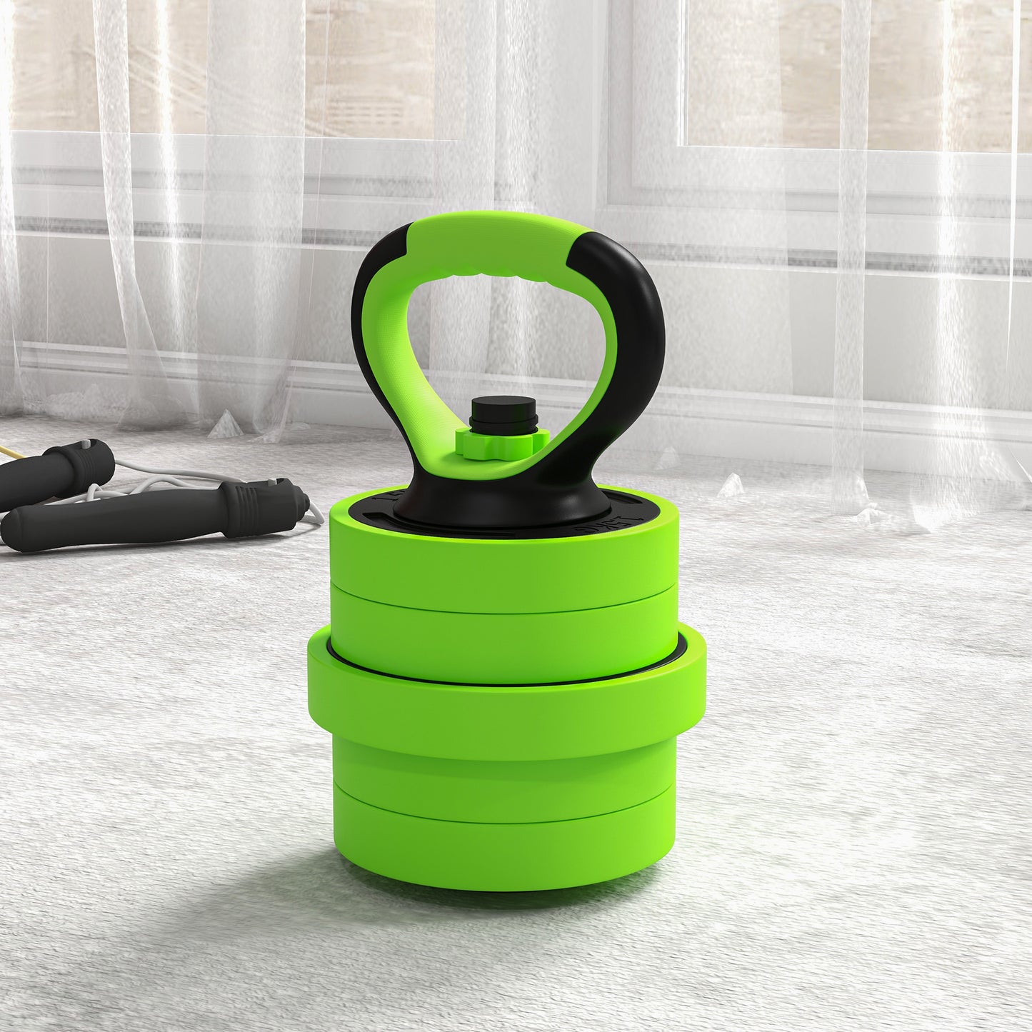 SPORTNOW 30kg Four-In-One Adjustable Weight Dumbbells Set, Barbell, Kettlebell, Push Up Stand